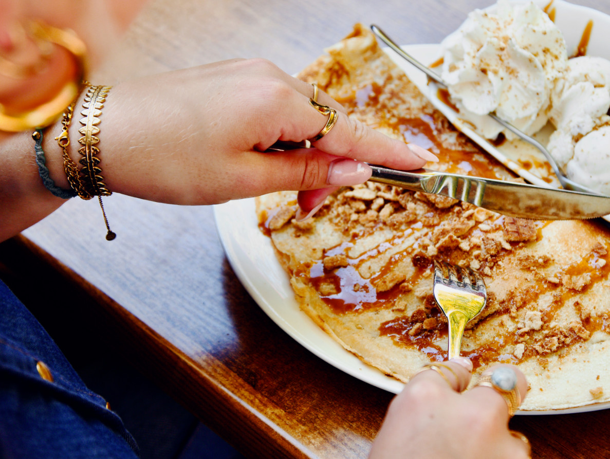 pannenkoeken eten